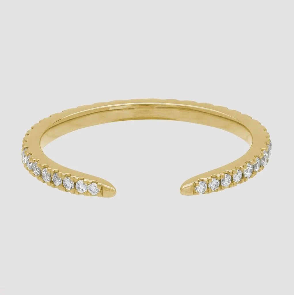 The Open Band Diamond Ring