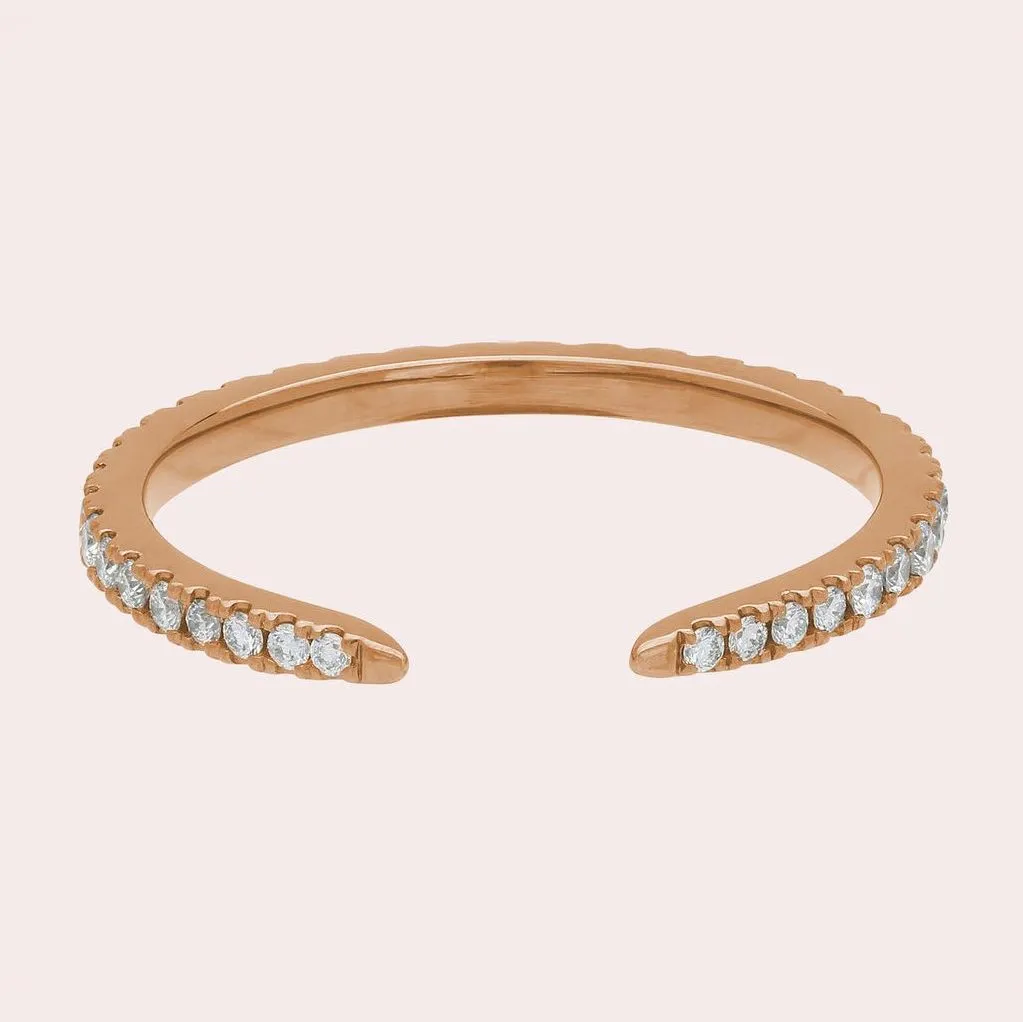 The Open Band Diamond Ring