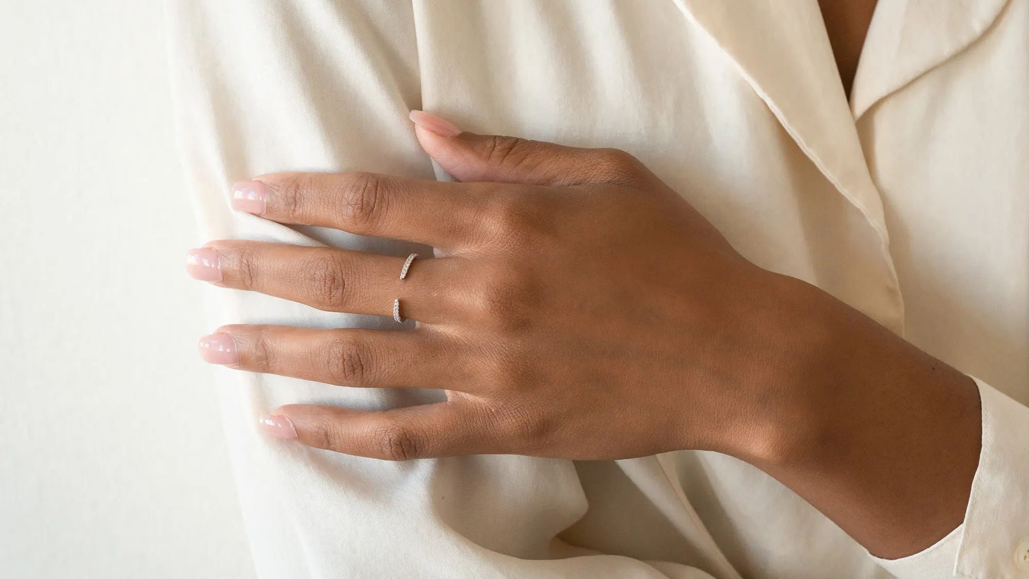 The Open Band Diamond Ring