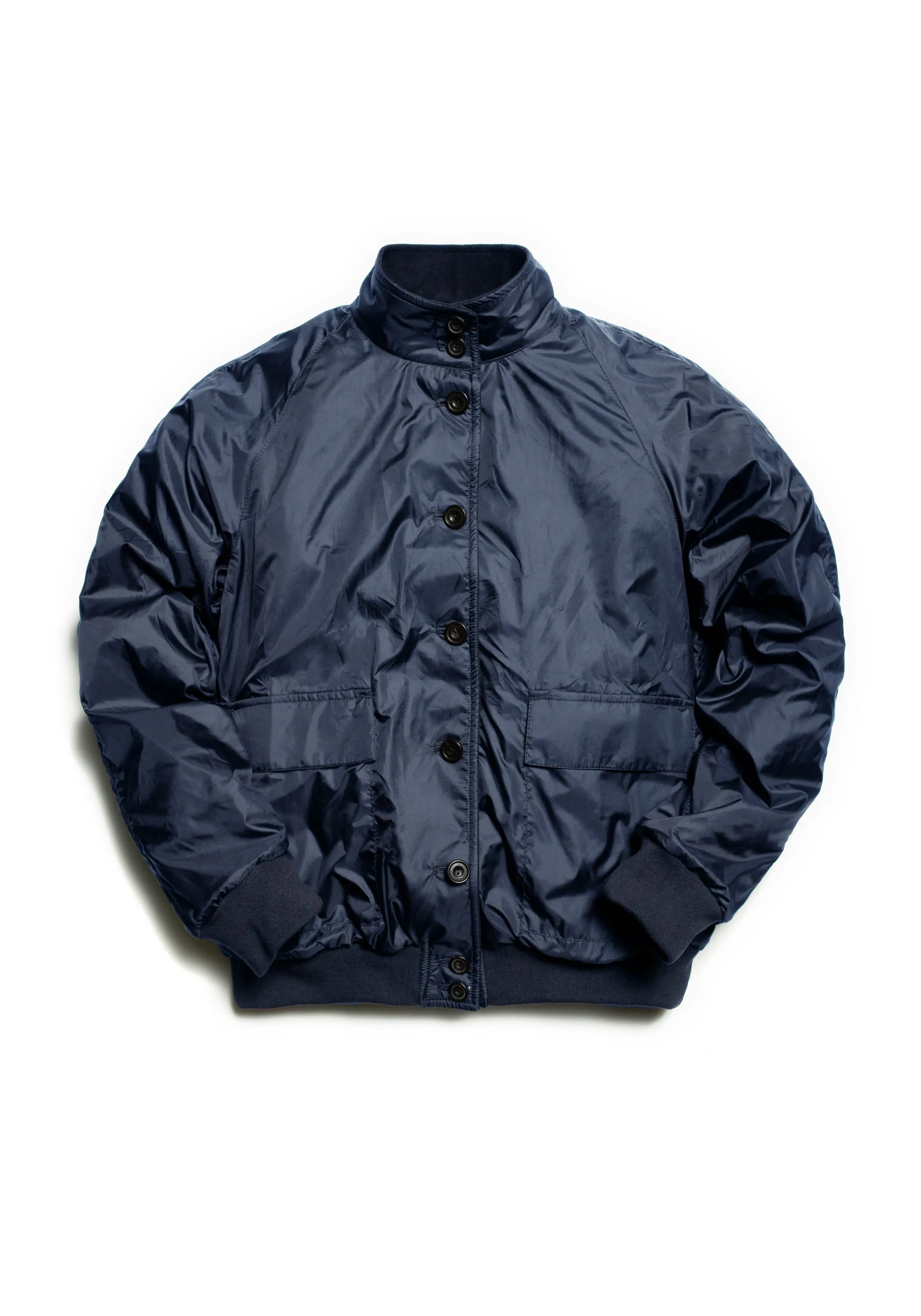 The PS Reversible Suede Bomber - Navy