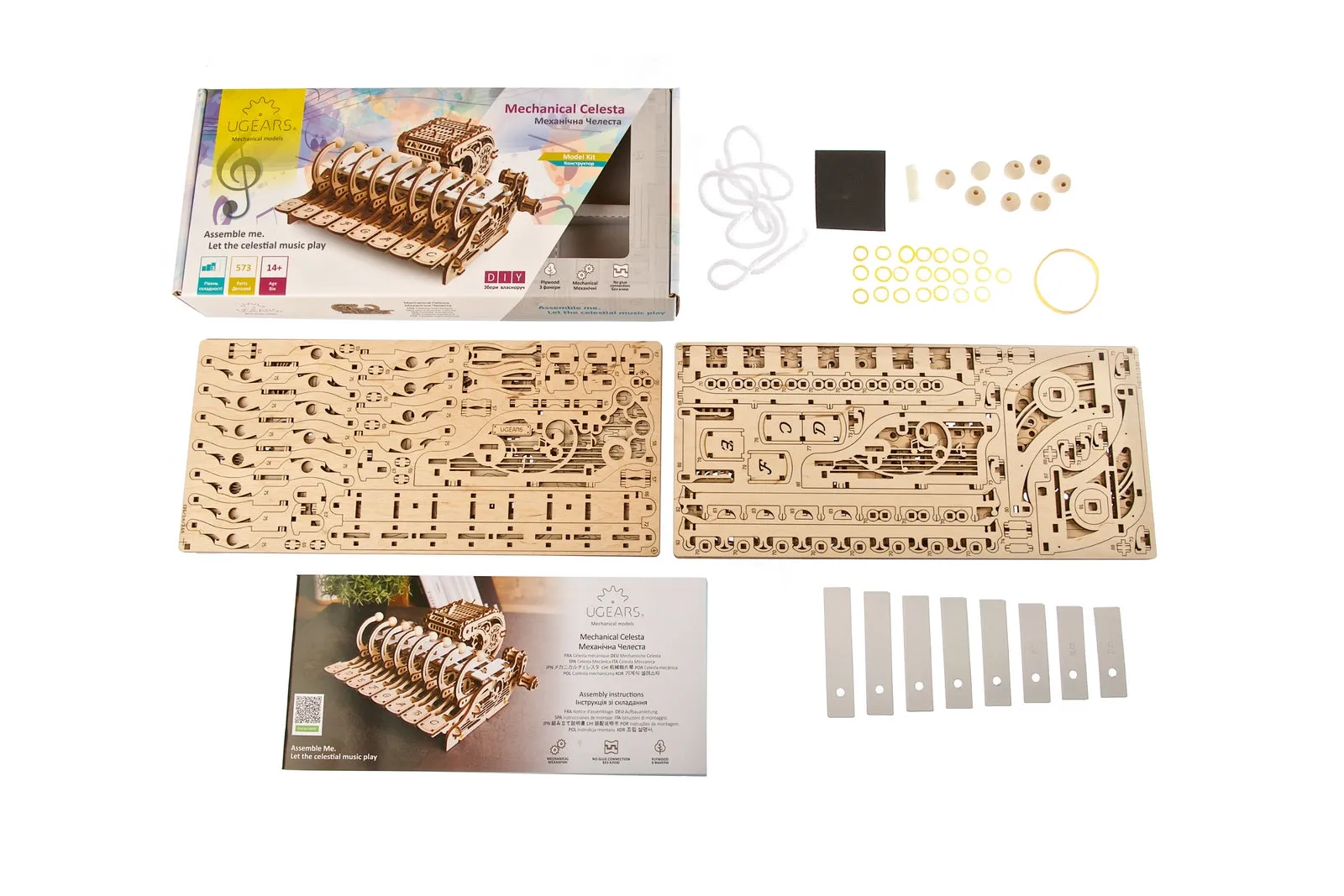 Ugears Mechanical Celesta ★Mechanical 3D Puzzle Kit Model Toys Gift Present Birthday Xmas Christmas Kids Adults