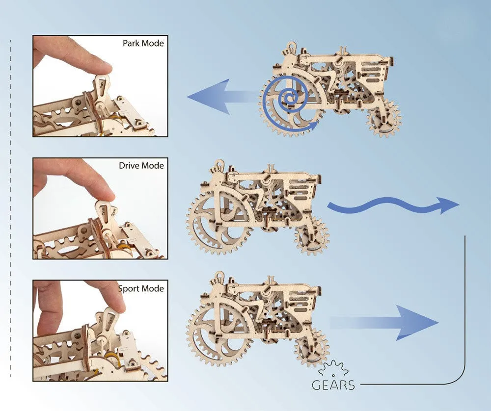 Ugears Tractor ★Mechanical 3D Puzzle Kit Model Toys Gift Present Birthday Xmas Christmas Kids Adults