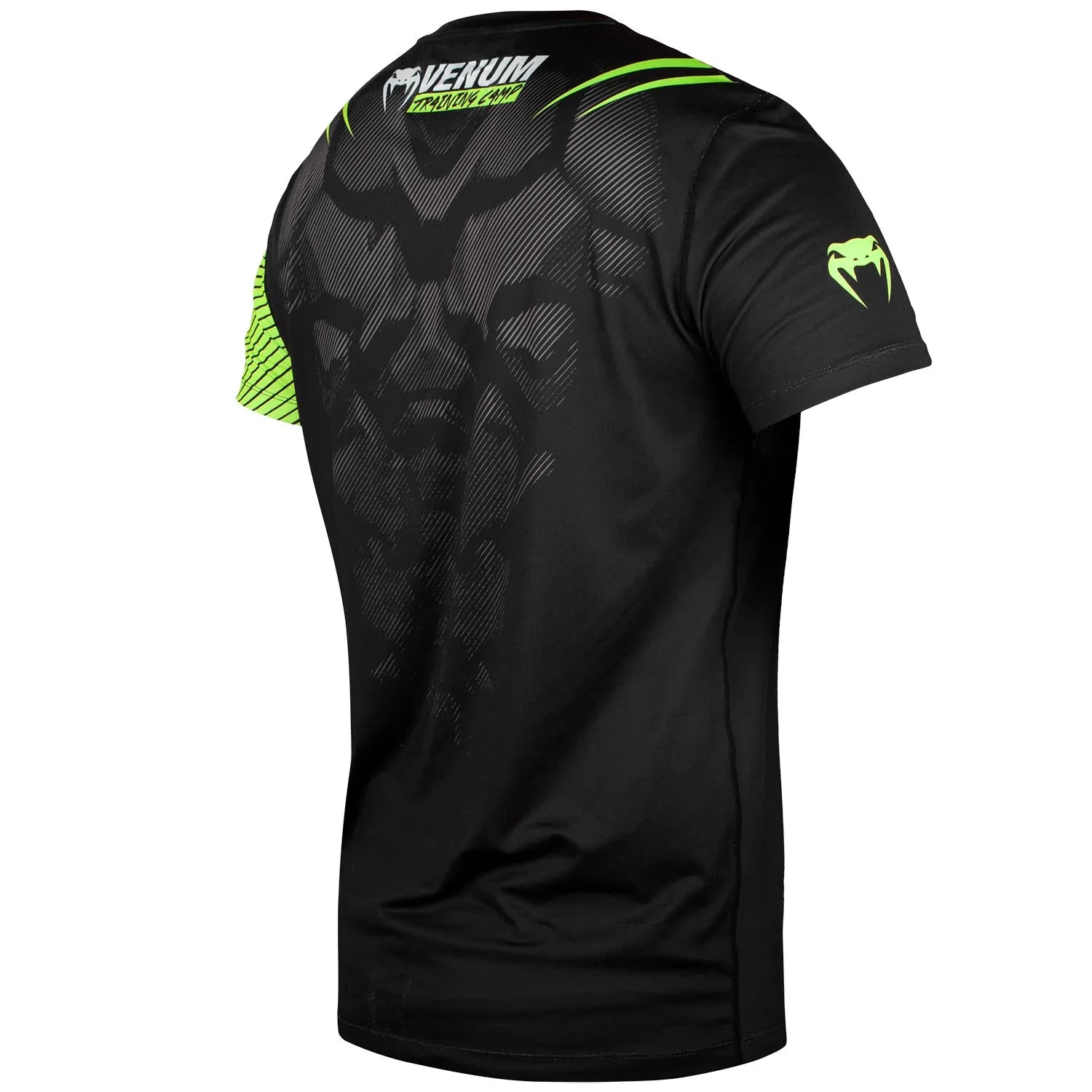 Venum Training Camp 2.0 Dry Tech T-shirt - Black/Neo Yellow - Exclusive