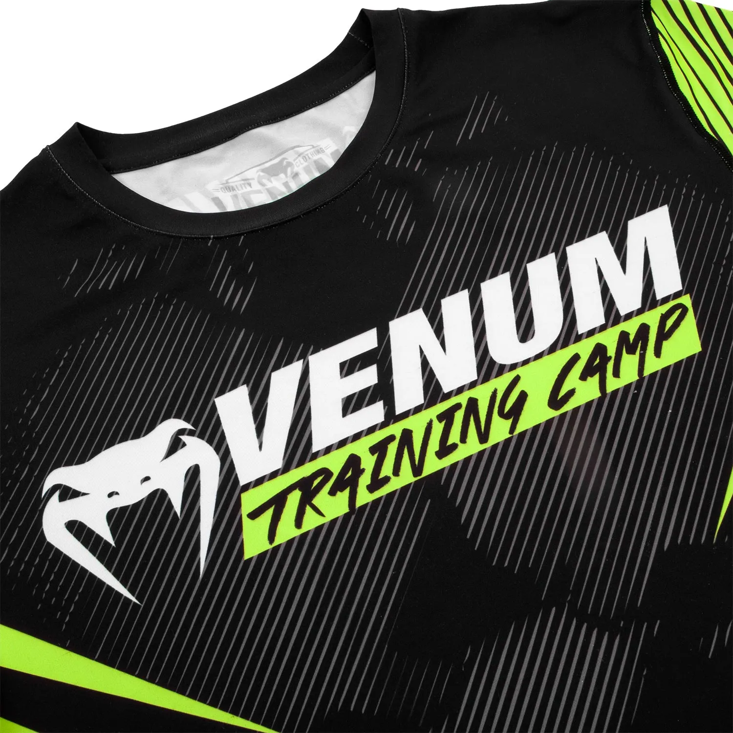 Venum Training Camp 2.0 Dry Tech T-shirt - Black/Neo Yellow - Exclusive