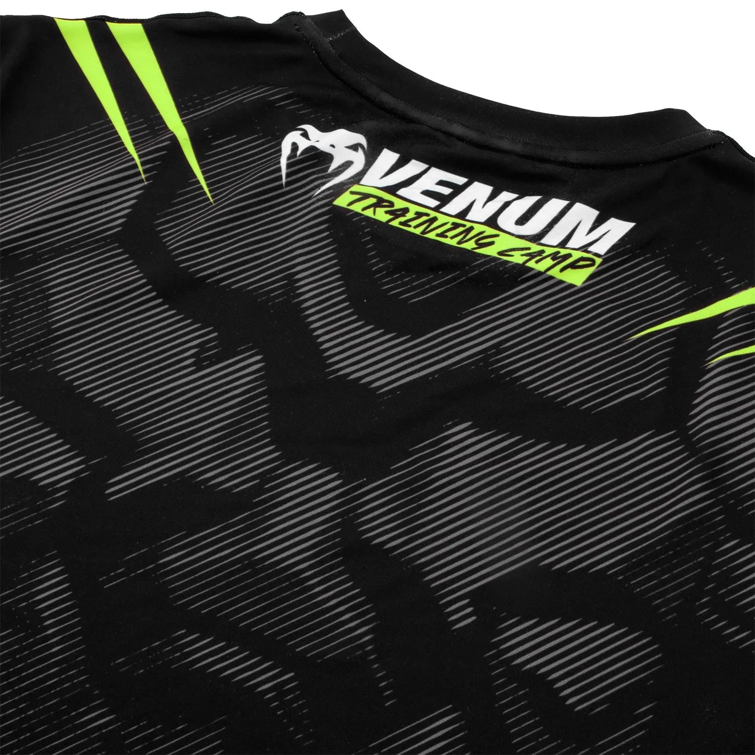 Venum Training Camp 2.0 Dry Tech T-shirt - Black/Neo Yellow - Exclusive