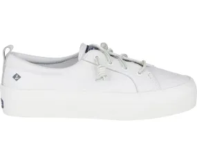 Women's Crest Vibe Platform Leather White